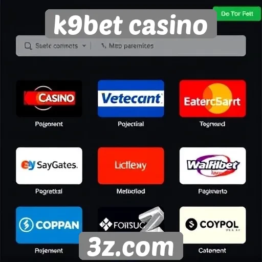 Métodos de pagamento disponíveis no k9bet casino